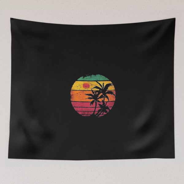 Item preview, Vintage Tropical Sunset Palm Tree – Retro Summer Beach Design designed and sold by YNWA14.