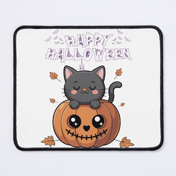 Item preview, Cute Black Cat Pumpkin Halloween designed and sold by     Sela Art .