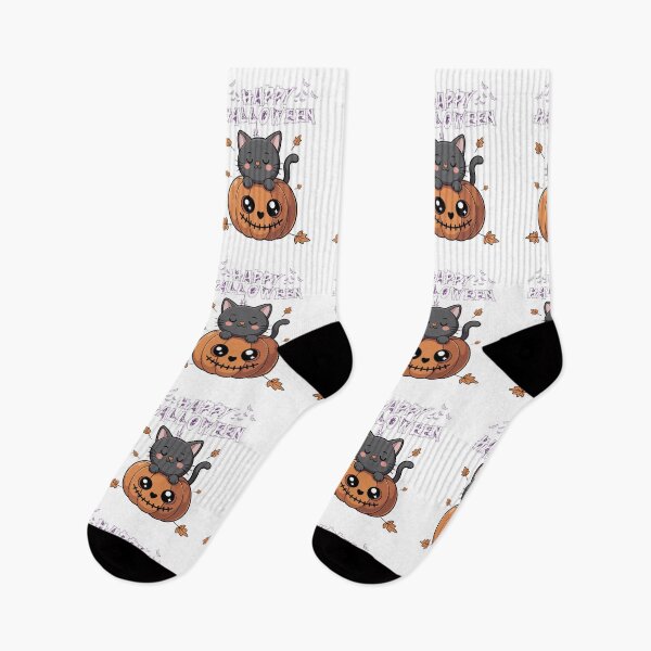 Item preview, Cute Black Cat Pumpkin Halloween designed and sold by     Sela Art .