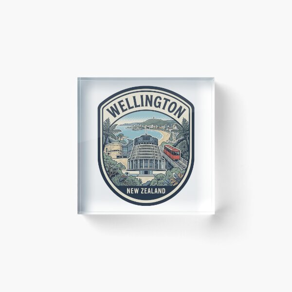 Item preview, Wellington New Zealand Retro Travel Emblem designed and sold by k3rstman1.