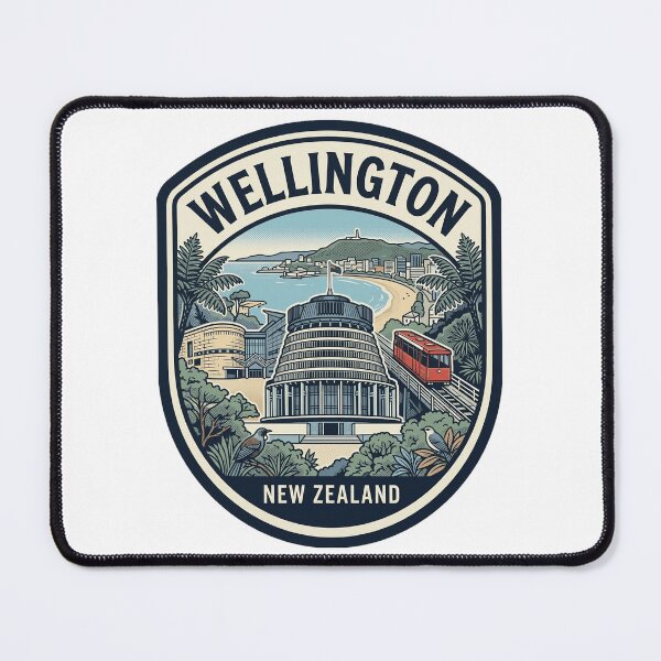 Item preview, Wellington New Zealand Retro Travel Emblem designed and sold by k3rstman1.