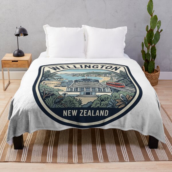 Item preview, Wellington New Zealand Retro Travel Emblem designed and sold by k3rstman1.