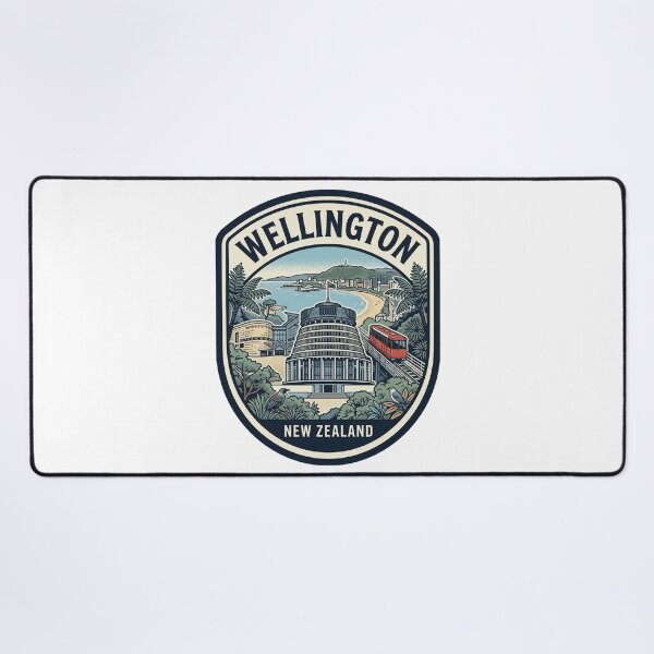 Item preview, Wellington New Zealand Retro Travel Emblem designed and sold by k3rstman1.
