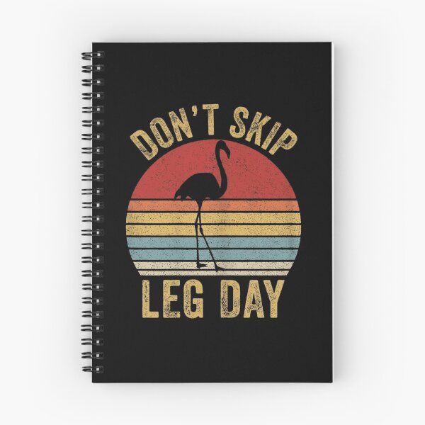 Item preview, Don't Skip Leg Day Funny Flamingo Gym Fitness Retro Sunset designed and sold by haitrieuic96.