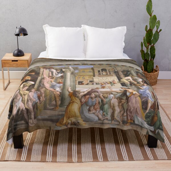 Item preview, The Fire in Borgo Renaissance Fresco designed and sold by artofuniverse.