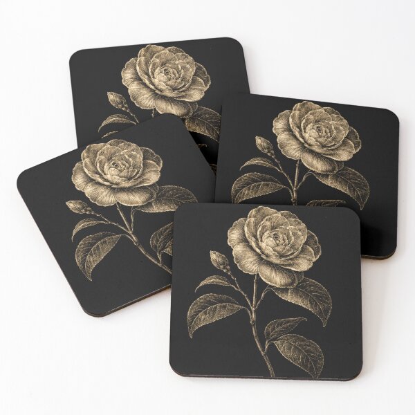 Item preview, Gold Engraving Rose – Luxury Black and Gold Botanical Art Print – Elegant Floral Wall Decor designed and sold by @SHINTOSARTSTORE.