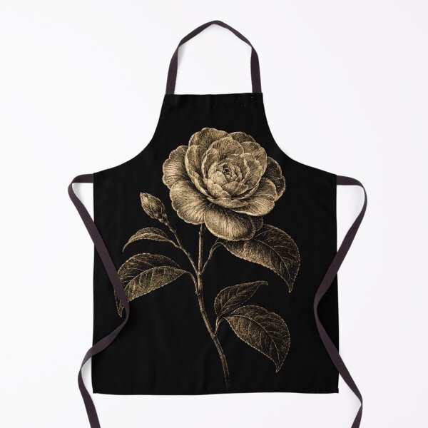 Item preview, Gold Engraving Rose – Luxury Black and Gold Botanical Art Print – Elegant Floral Wall Decor designed and sold by @SHINTOSARTSTORE.