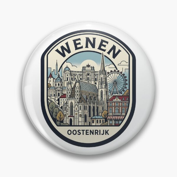 Artikelvorschau, Wenen Oostenrijk Wien Österreich Retro-Reiseabzeichen entworfen und verkauft von k3rstman1.