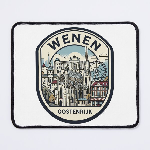 Item preview, Wenen Oostenrijk Vienna Austria Retro Travel Badge designed and sold by k3rstman1.