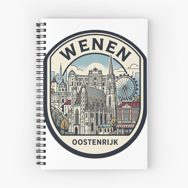Item preview, Wenen Oostenrijk Vienna Austria Retro Travel Badge designed and sold by k3rstman1.