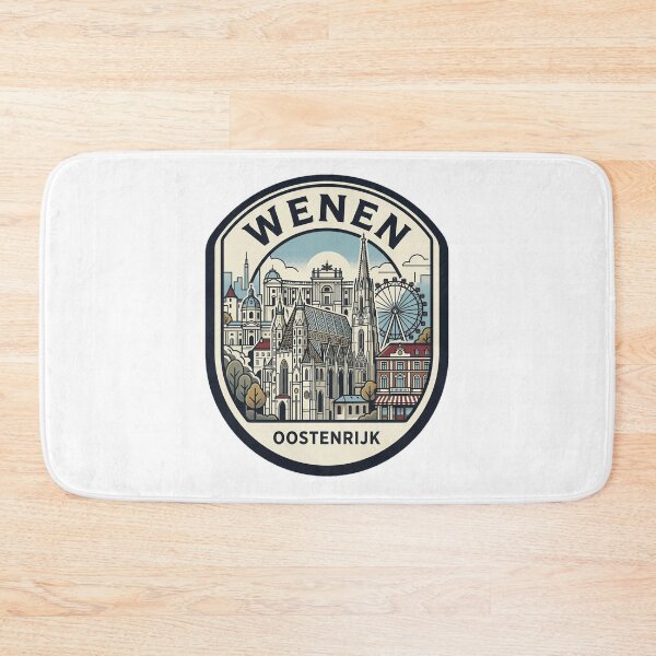 Item preview, Wenen Oostenrijk Vienna Austria Retro Travel Badge designed and sold by k3rstman1.