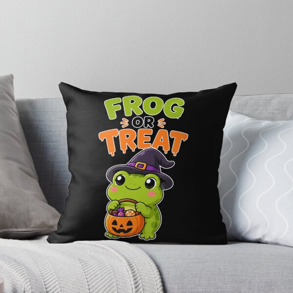 Item preview, Frog or Treat Halloween Shirt | Cute Kawaii Witch Frog designed and sold by bkeer abobkr.