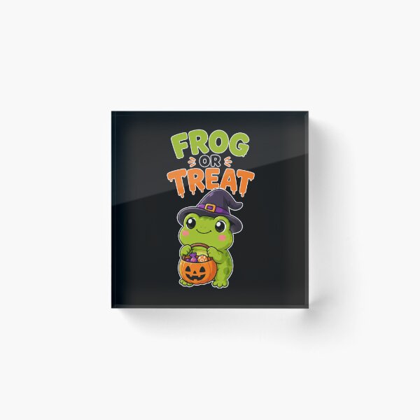Item preview, Frog or Treat Halloween Shirt | Cute Kawaii Witch Frog designed and sold by bkeer abobkr.