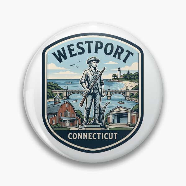 Item preview, Westport Connecticut Vintage Minute Man Souvenir designed and sold by k3rstman1.