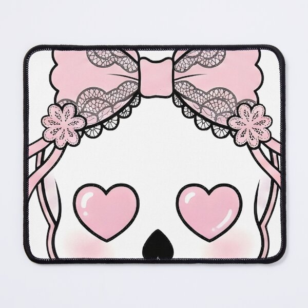 Item preview, Cute kawaii goth skull with pink lace bow designed and sold by OH-MY-GOTH.
