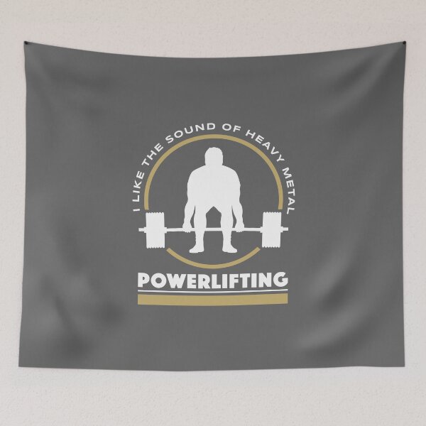 Item preview, Powerlifting | I Like The Sound Of Heavy Metal designed and sold by Pentimore.