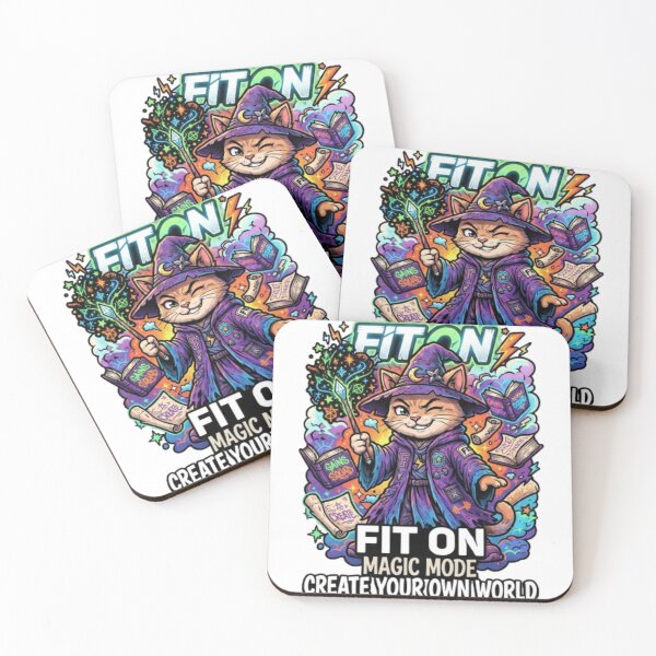 Item preview, FIT ON Magic Wizard Cat – Funny Fantasy Cat Magic Streetwear T-Shirt designed and sold by Fit On.