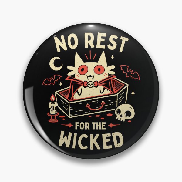 Item preview, No Rest For The Wicked - Vampire Cat designed and sold by Snouleaf.