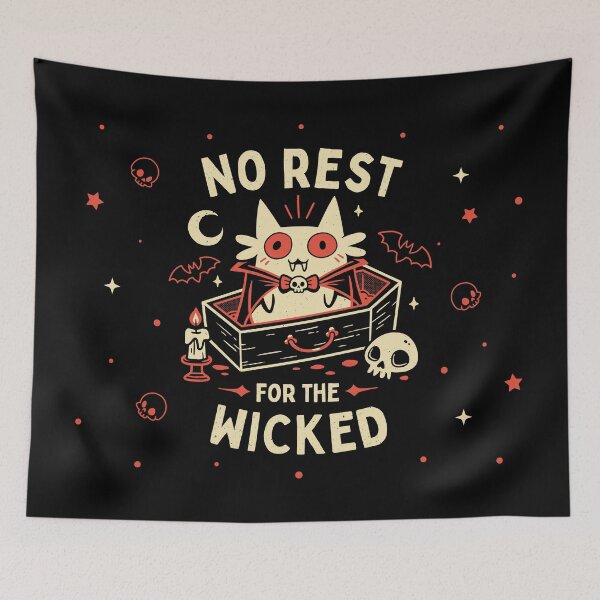 Item preview, No Rest For The Wicked - Vampire Cat designed and sold by Snouleaf.