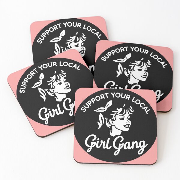 Item preview, support your local girl gang designed and sold by NoThoughtsCat.
