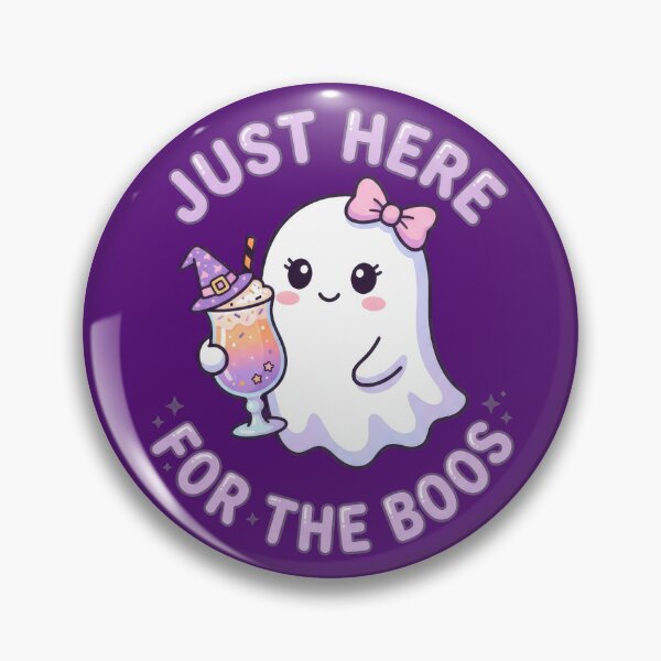 Item preview, Just Here For The Boos Cute Halloween Ghost designed and sold by TontikDesign.