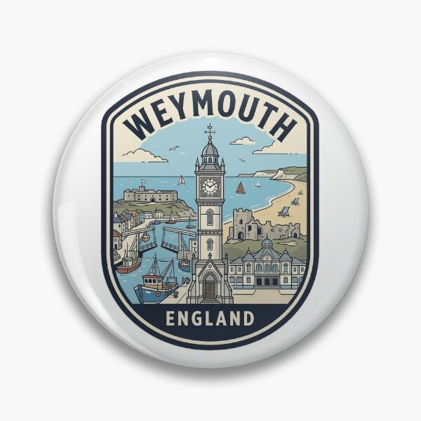 Item preview, Weymouth England Vintage Coastal Travel Badge designed and sold by k3rstman1.