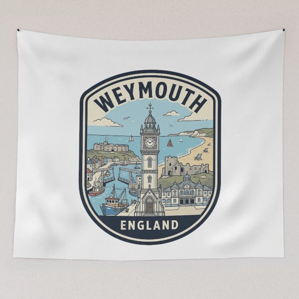 Item preview, Weymouth England Vintage Coastal Travel Badge designed and sold by k3rstman1.