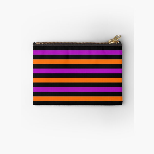 Item preview, Orange And Purple Stripes Design Black  designed and sold by PatternTitan.