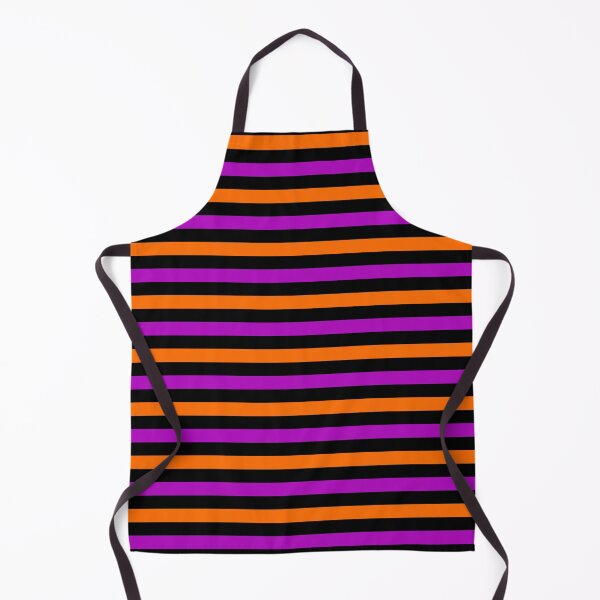 Item preview, Orange And Purple Stripes Design Black designed and sold by PatternTitan.