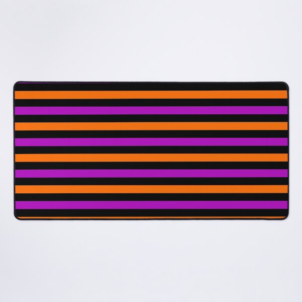 Item preview, Orange And Purple Stripes Design Black designed and sold by PatternTitan.
