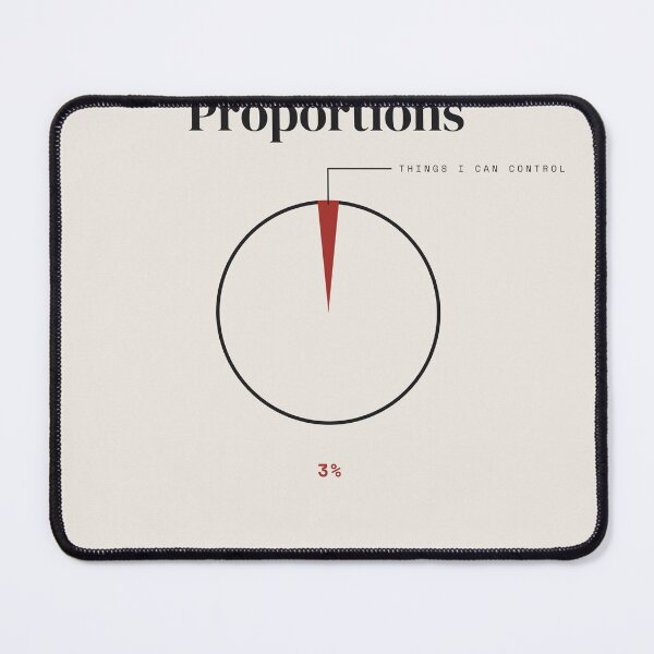 Item preview, Things I Can Control Pie Chart 3 Percent designed and sold by besiwashere.