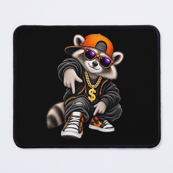 Item preview, Funny Hip Hop Raccoon Rapper designed and sold by GryThunes.