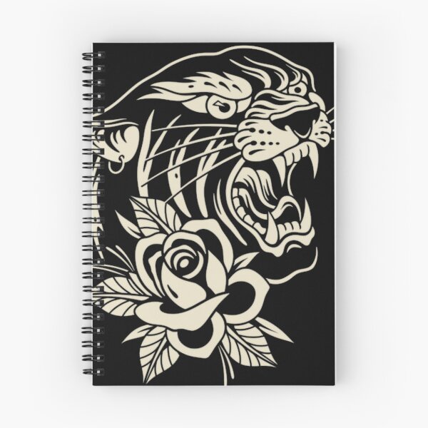 Item preview, Trad Tiger And Rose Tattoo Style designed and sold by Blaise Kolodychuk.