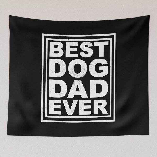 Item preview, BEST DOG DAD EVER distressed typography designed and sold by GiaoCalonas.