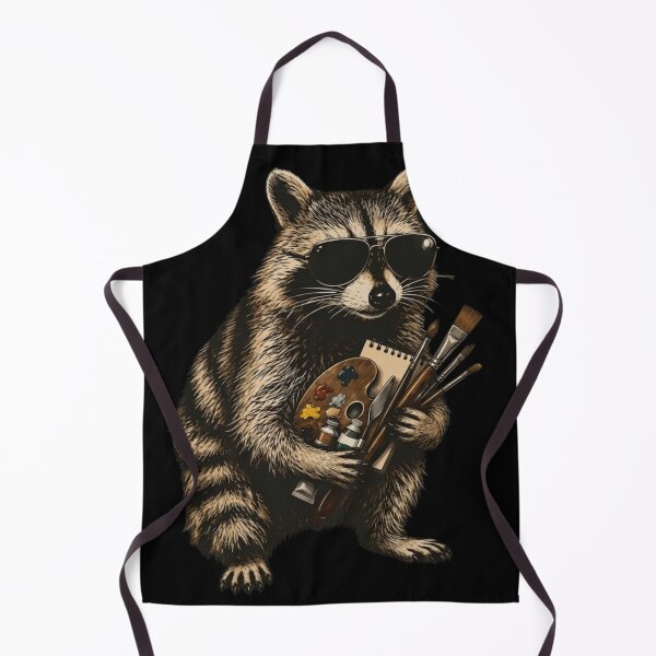 Item preview, Cool Raccoon Artist Painter Brush Palette Art Lover designed and sold by haitrieuic96.