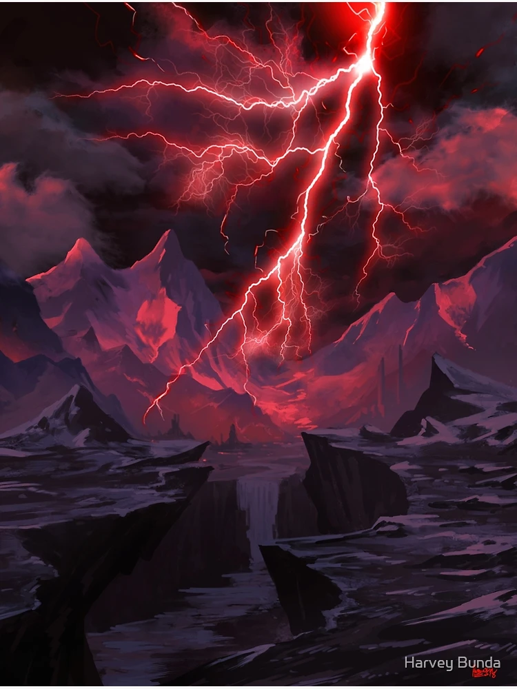 ETB PLAYMAT ART MASTERS - Lightning Bolt by Phil Stone