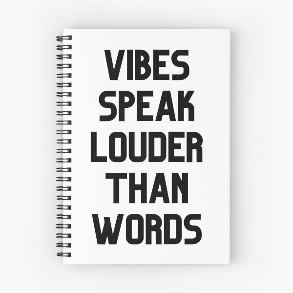 Item preview, Vibes Speak Louder Than Words Quote designed and sold by jianina-alondra.
