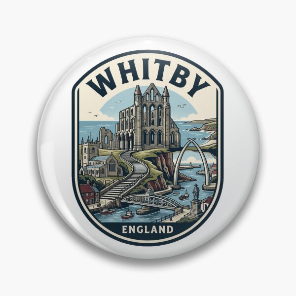 Item preview, Whitby England Abbey Coastal Travel Badge designed and sold by k3rstman1.
