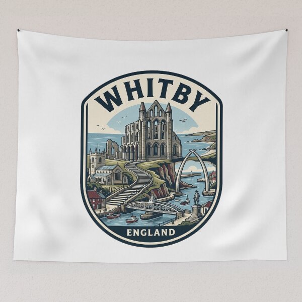 Item preview, Whitby England Abbey Coastal Travel Badge designed and sold by k3rstman1.