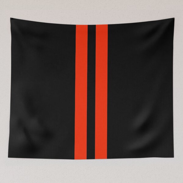 Item preview, Dual Racing Stripes - Large Gap (Red on Black) designed and sold by Racing Stripes Only.