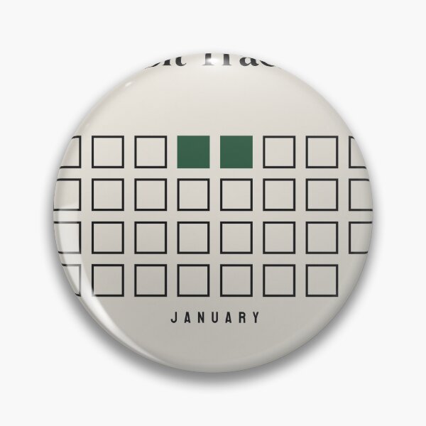 Item preview, Habit Tracker January Two Days Filled designed and sold by besiwashere.