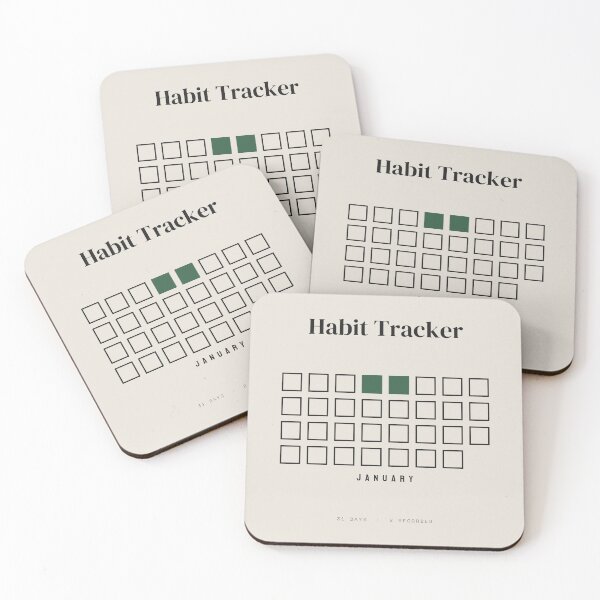 Item preview, Habit Tracker January Two Days Filled designed and sold by besiwashere.
