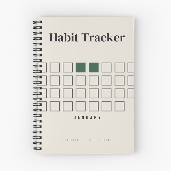 Item preview, Habit Tracker January Two Days Filled designed and sold by besiwashere.