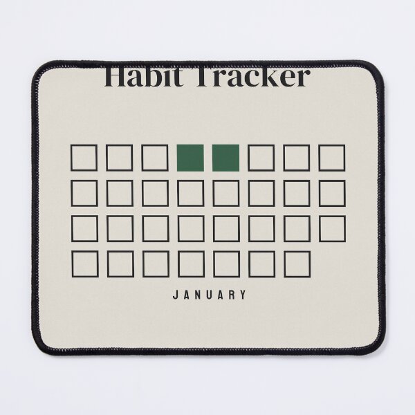 Item preview, Habit Tracker January Two Days Filled designed and sold by besiwashere.