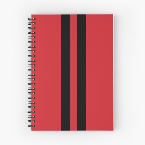 Item preview, Dual Racing Stripes - Large Gap (Black on Fire Engine Red) designed and sold by Racing Stripes Only.