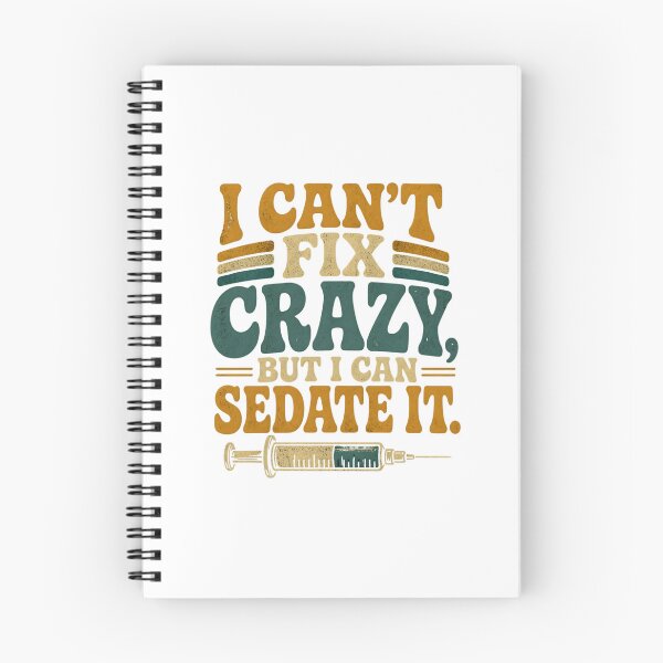Item preview, Funny Nurse Sedate Crazy Retro Workplace Humor designed and sold by Kaikab007.