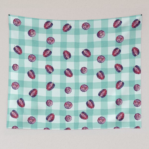 Item preview, pattern berry aesthetic checkerboard designed and sold by tampansgang.