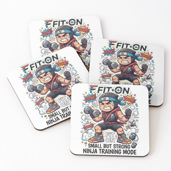 Item preview, FIT ON Mini Ninja Gym Hero – Cute Ninja Fitness Workout T-Shirt designed and sold by Fit On.