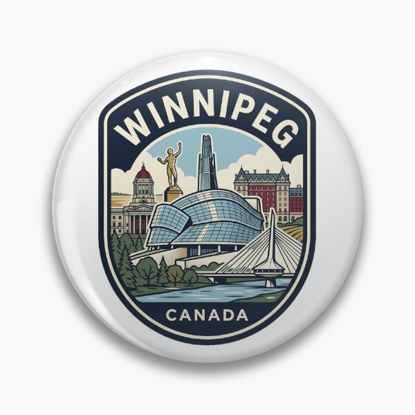 Item preview, Winnipeg Canada Vintage Travel Badge designed and sold by k3rstman1.