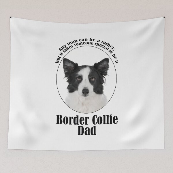 Item preview, Border Collie Dad Dog Portrait designed and sold by GiaoCalonas.